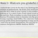 {52 Lists} What Are You Grateful For?