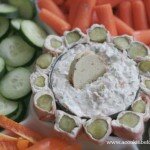 Big Game Day Crudite With Pickle Wrap Dip