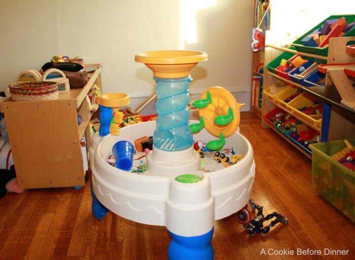 Water Table Repurposed. Clean it up and bring it inside! 