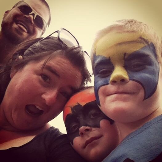 Westfield Fair superhero selfie