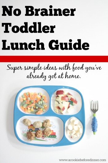 no brainer toddler lunch guide