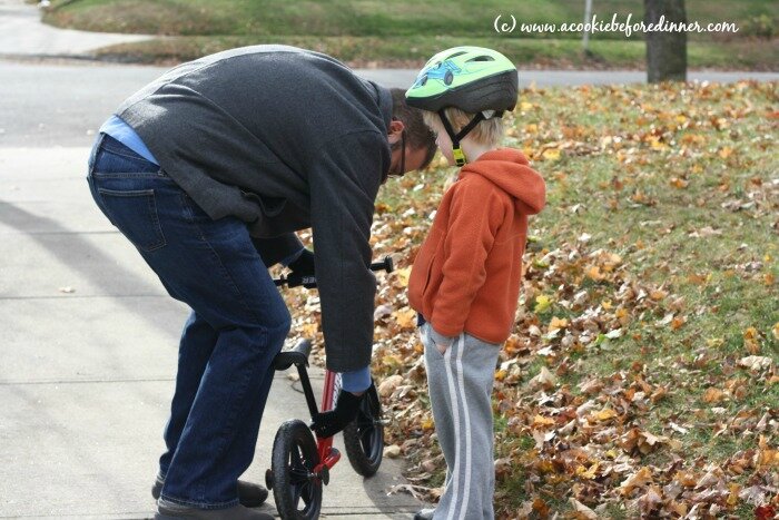 Strider Balance Bike- easy to adjust. No tools needed! 